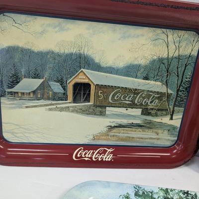 Coca-Cola Advertising Tins Approx 17 1/2" x 12 3/4" Lot 1