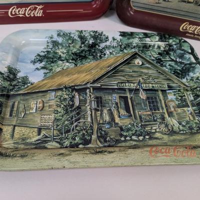 Coca-Cola Advertising Tins Approx 17 1/2" x 12 3/4" Lot 1