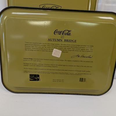 Coca-Cola Advertising Tins Approx 17 1/2" x 12 3/4" Lot 2
