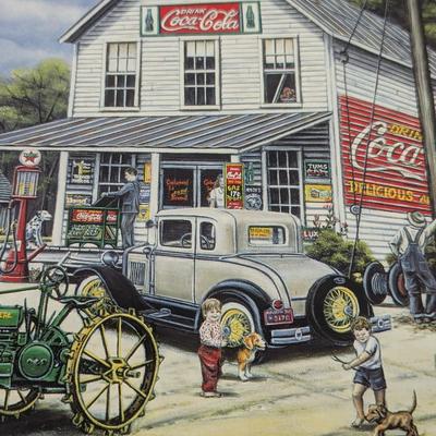 Coca-Cola Advertising Advertising Tins Approx 17 1/2" x 12 3/4" Lot 3