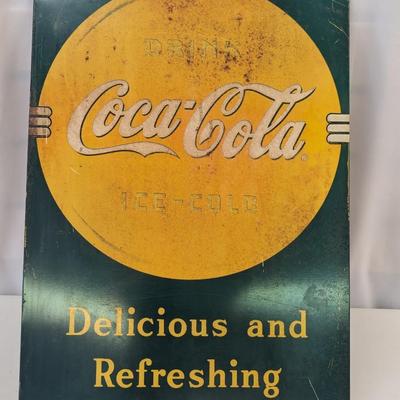 Coca-Cola Advertising Advertising Tins Approx 17 1/2" x 12 3/4" Lot 3
