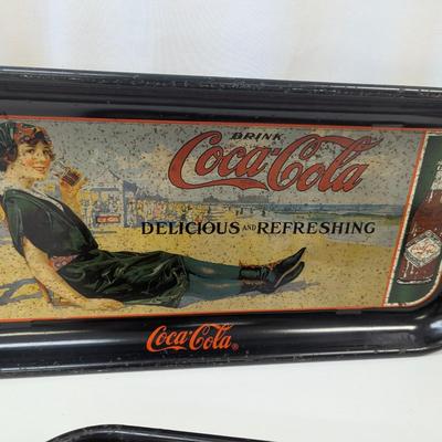 Coca-Cola Tin Trays Lot 6