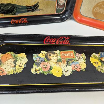 Coca-Cola Tin Trays Lot 6