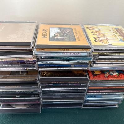 Variety of music CDs