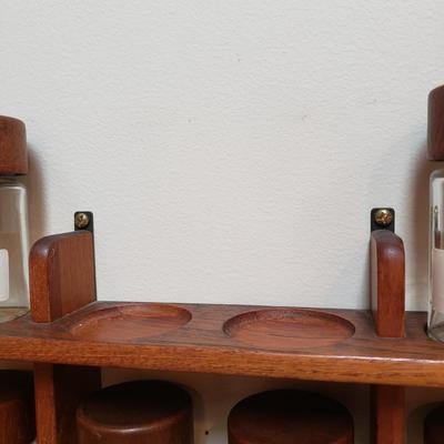 Vintage Wooden Spice Rack (K-KD)