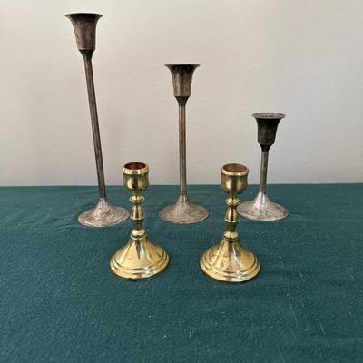 Brass candlesticks