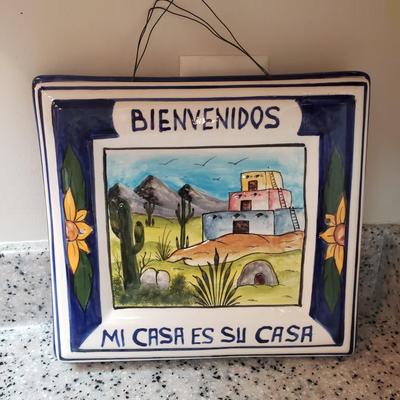 Painted Pottery Dish and Art (K-KD)