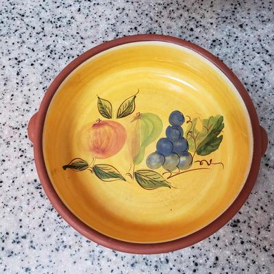 Painted Pottery Dish and Art (K-KD)