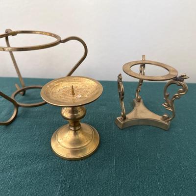 Brass candle holders