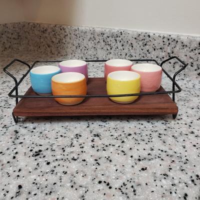 Vintage Goebel Egg Cups and Tray (K-KD)