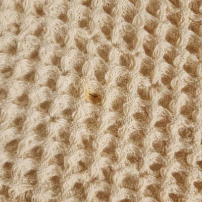 4 cream colored afghans