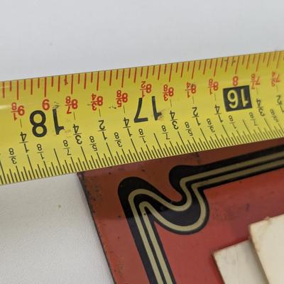 Vintage 1981 Metal Coca-Cola Calendar Sign With Date Cards