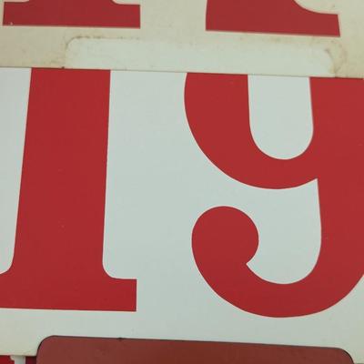 Vintage 1981 Metal Coca-Cola Calendar Sign With Date Cards