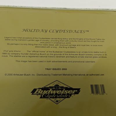 Budweiser Advertising Tin Trays