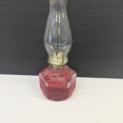 Vintage Glass Oil Lamp Light Lamp Farms