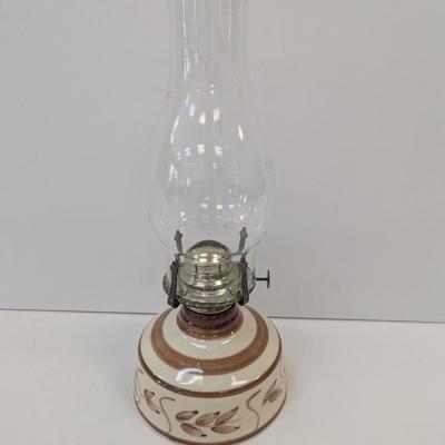 Vintage Lamplight Farms Ceramic Oil Lamp