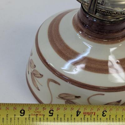 Vintage Lamplight Farms Ceramic Oil Lamp