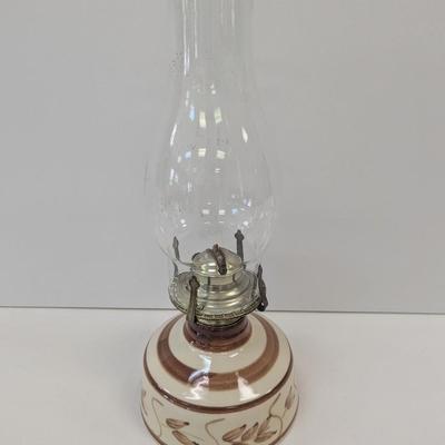 Vintage Lamplight Farms Ceramic Oil Lamp