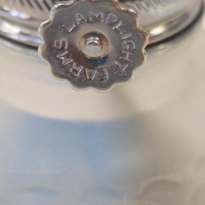 Vintage Lamplight Farm Glass Oil Lamp