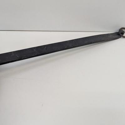 Antique Copper Ladle Scoop Hand Made With Forged Iron Handle