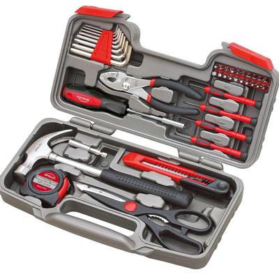 Apollo Tools Original 39 Piece General Household Tool Set in Toolbox Storage Case with Essential Hand Tools for Everyday Home Repairs,...