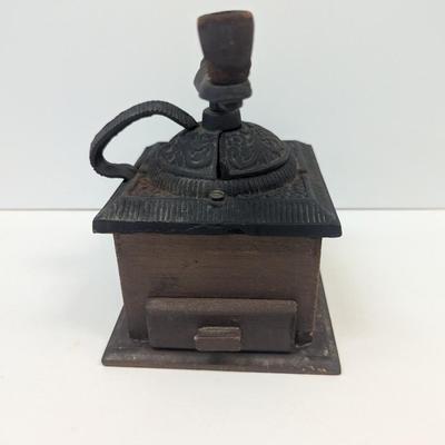 Vintage Cast Iron Coffee Grinder Hand Crank