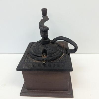 Vintage Cast Iron Coffee Grinder Hand Crank