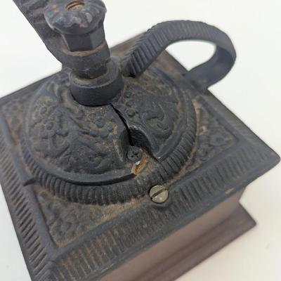 Vintage Cast Iron Coffee Grinder Hand Crank