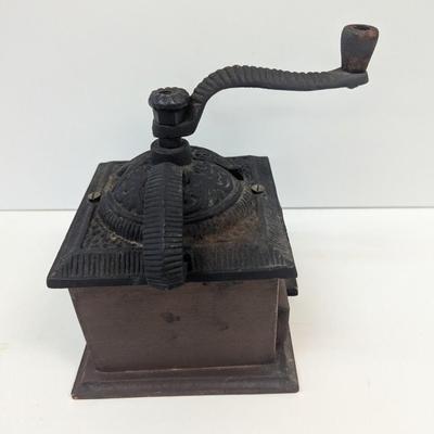 Vintage Cast Iron Coffee Grinder Hand Crank