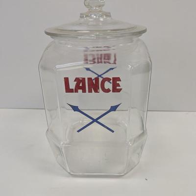 Vintage Lance Cracker Cookie Glass Jar