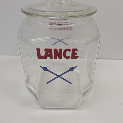 Vintage Lance Cracker Cookie Glass Jar