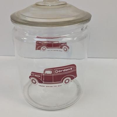 Vintage Gordon's Glass Counter Jar