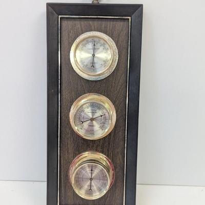 Vintage Springfield Instrument Thermometer Barometer & Humidity Meter