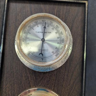 Vintage Springfield Instrument Thermometer Barometer & Humidity Meter
