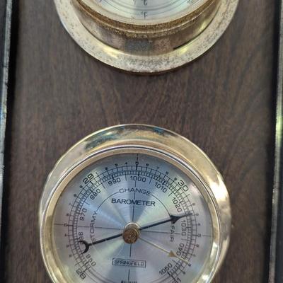 Vintage Springfield Instrument Thermometer Barometer & Humidity Meter