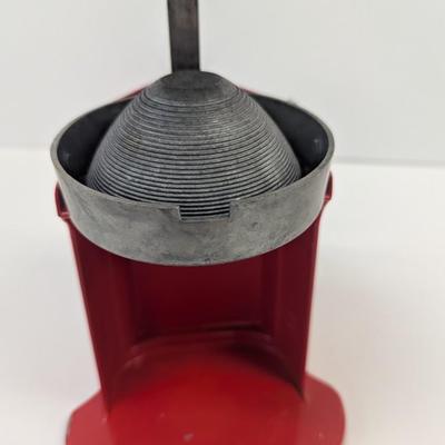Vintage Streamline Art Deco Reamer Juicer Rival Juice-O-Mat Red & Chrome USA