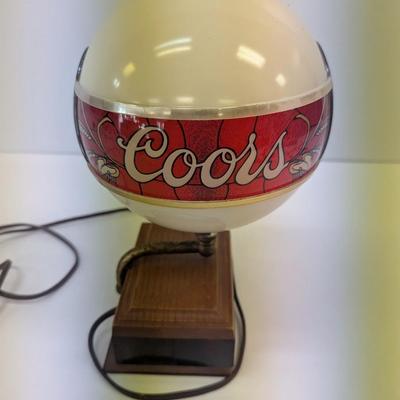 Vintage Adolph Coors Light Table Top Lamp