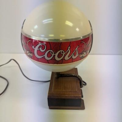 Vintage Adolph Coors Light Table Top Lamp