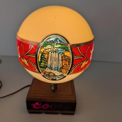 Vintage Adolph Coors Light Table Top Lamp