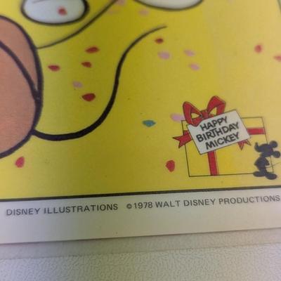 1978 Walt Disney Productions Place-mats