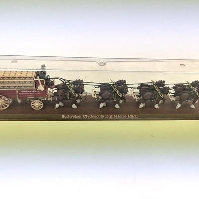 Budweiser Clydesdale Eight-Horse Hitch Display