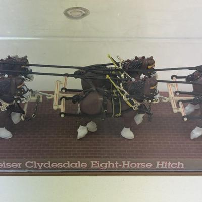 Budweiser Clydesdale Eight-Horse Hitch Display