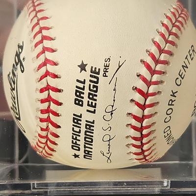 Reggie Smith OMLB Signed Autographed Baseball In Collectors Case