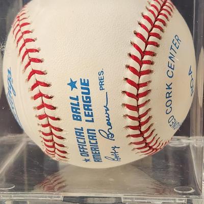 Ruben Sierra OMLB Signed Autographed Baseball In Collectors Case