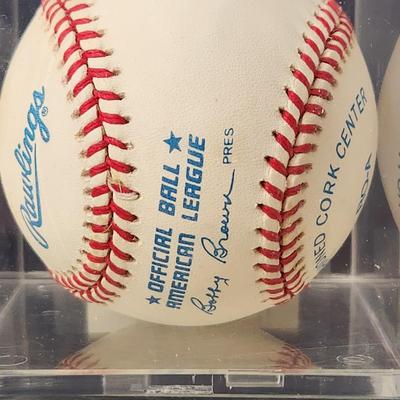 Darrell Porter Prov. 3:5,6 OMLB Signed Autographed Baseball In Collectors Case