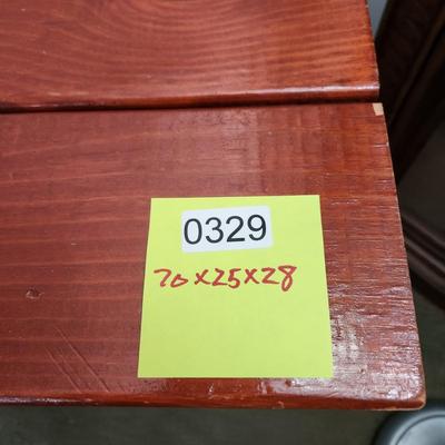 Solid Wood Folding Picnic Crafting Table 70x25x28H
