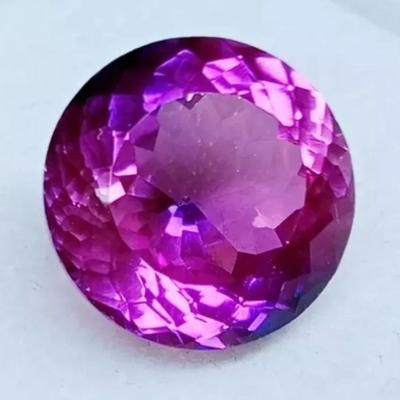 Flawless Natural Purple Pink Montana Sapphire Round Shape 6.85 Ct Loose Gemstone
