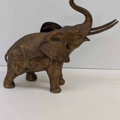 Approx 14 1/2" Tall Brass Elephant