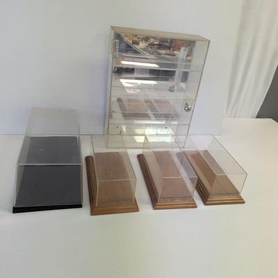 Plastic/Wood Display Containers For Model Cars