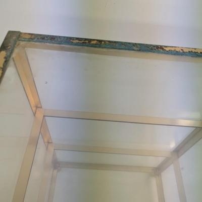 Metal & Glass Trinket Display Table Top